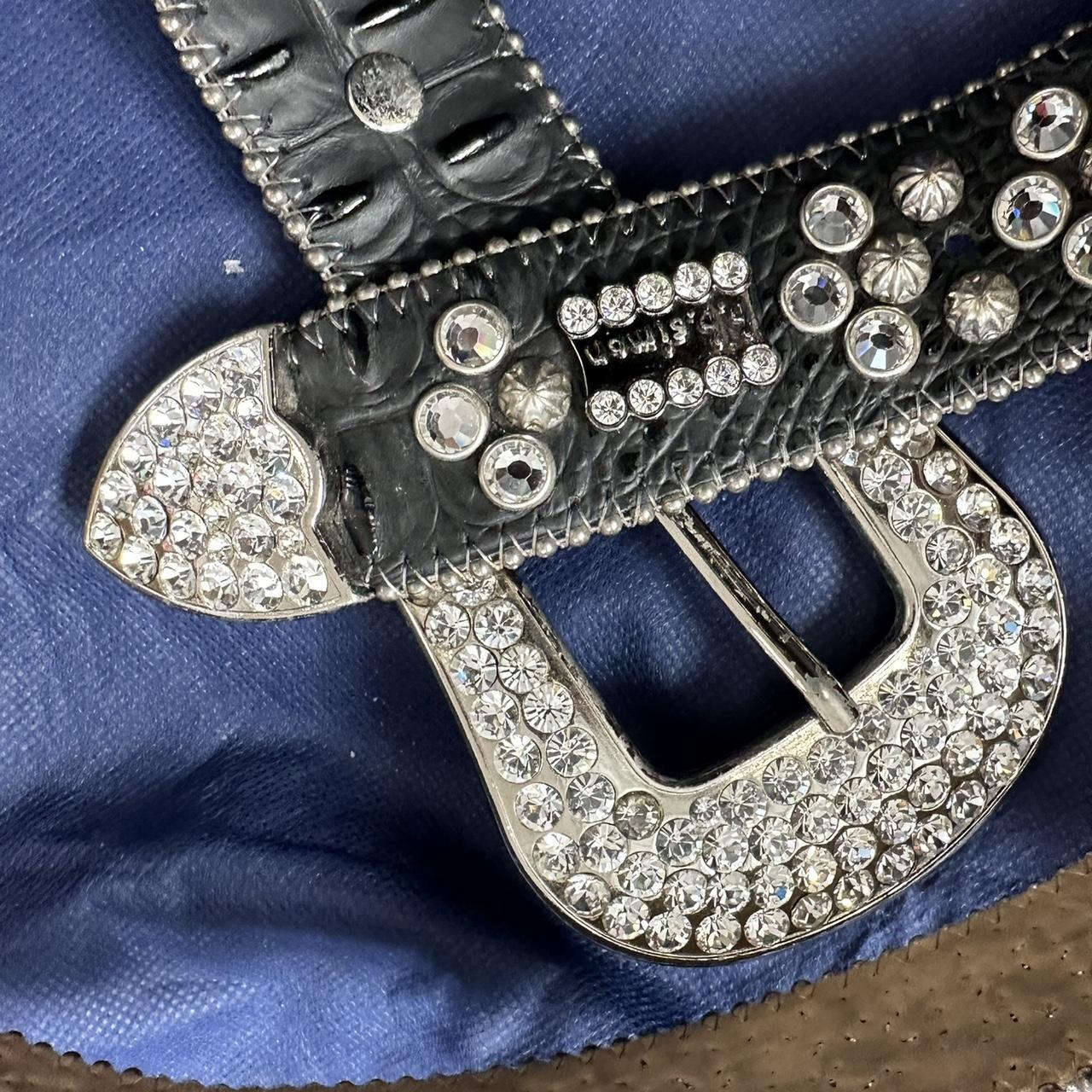 BB SIMON BELT X SWAROVSKI SILVER PARACHUTE Depop