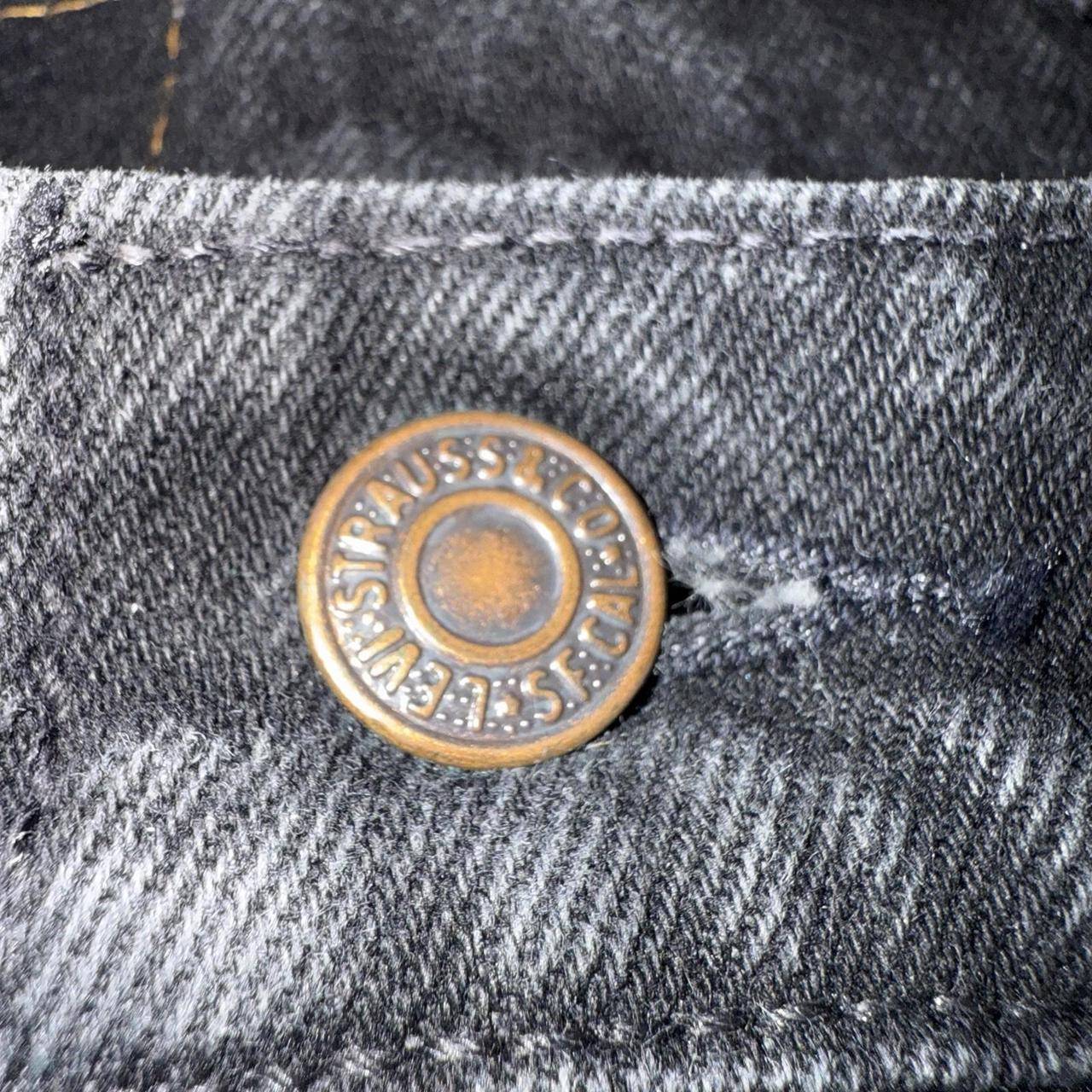 Levi's Men's Jeans - Black - 40" – Vintage Men's … - image 7