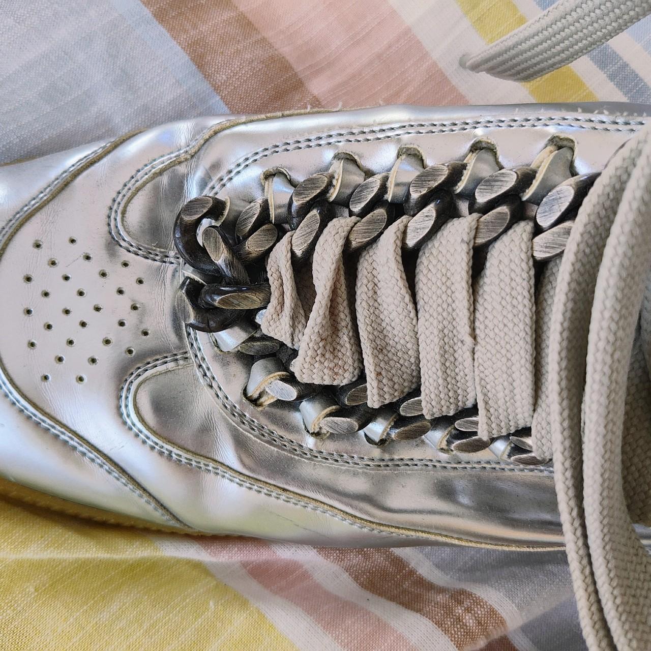 Maison Martin Margiela line 22 silver leather high | Depop