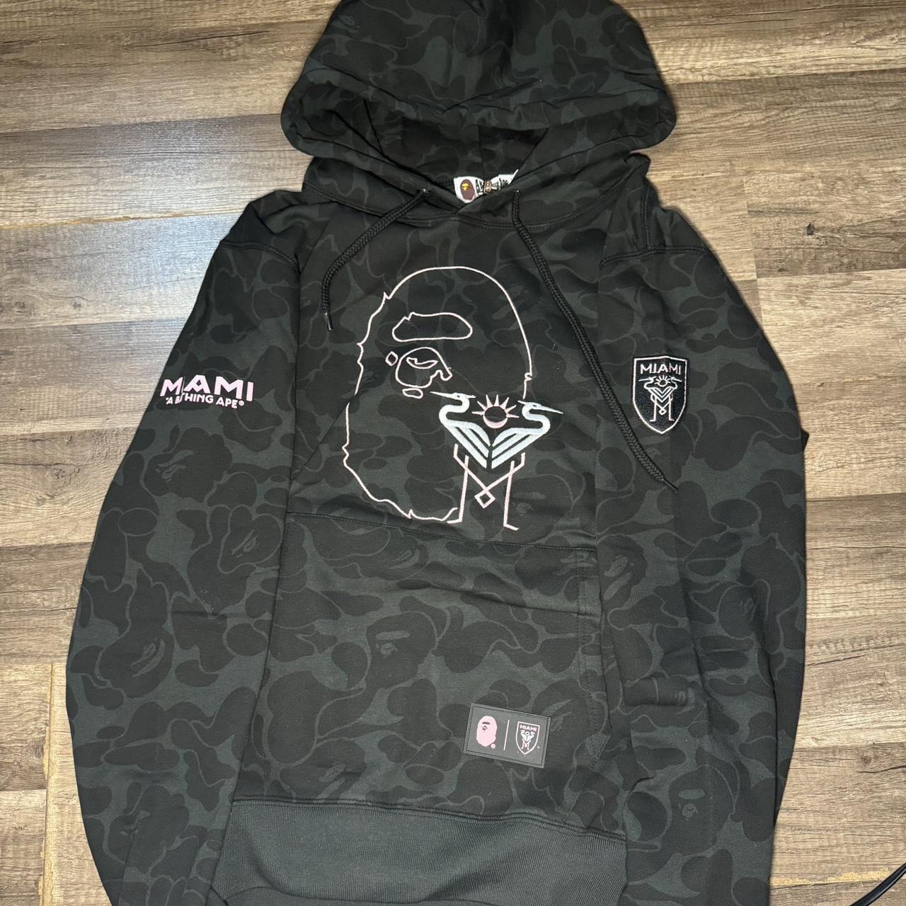 BAPE x Inter Miami CF Camo Pullover Hoodie, — brand...