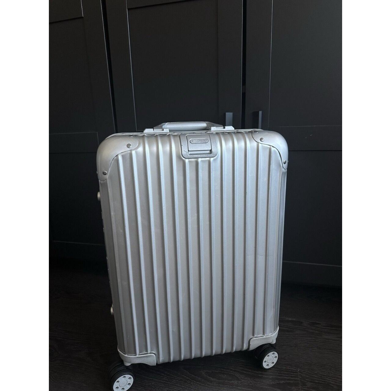 RIMOWA Original Cabin S Aluminum Suitcase Silver... - Depop