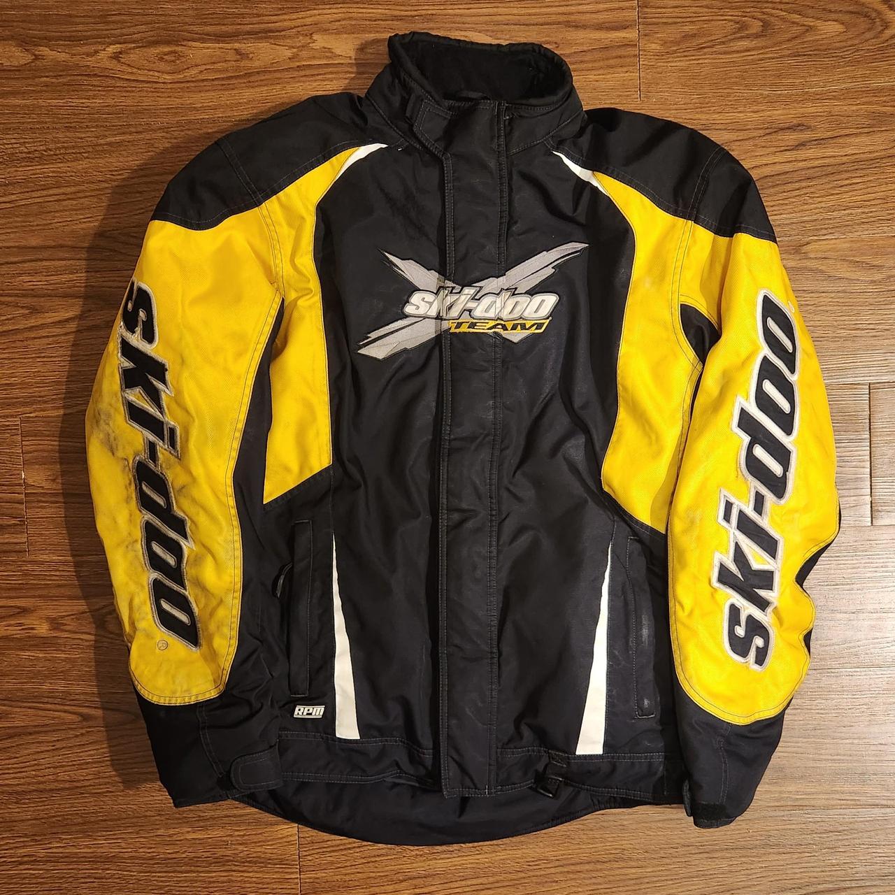 00's y2k ski-doo スノーモービル レーシングジャケット Y2K 2000s Ski-doo Snowmobile Jacket Utility Workwear | Depop