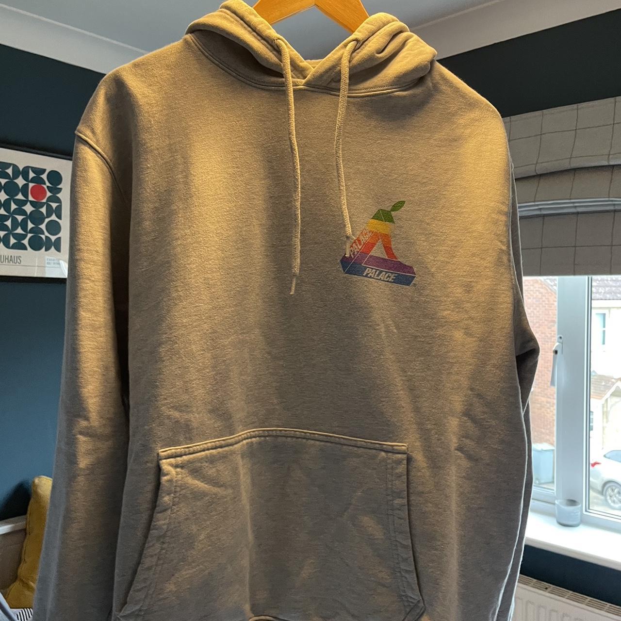 Palace Jobsworth Hoodie Grey Marl Size L SS19 Depop