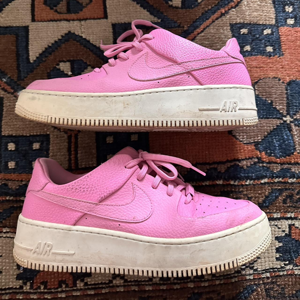 Rare Nike Air Force 1 sage low in psychic pink. Depop