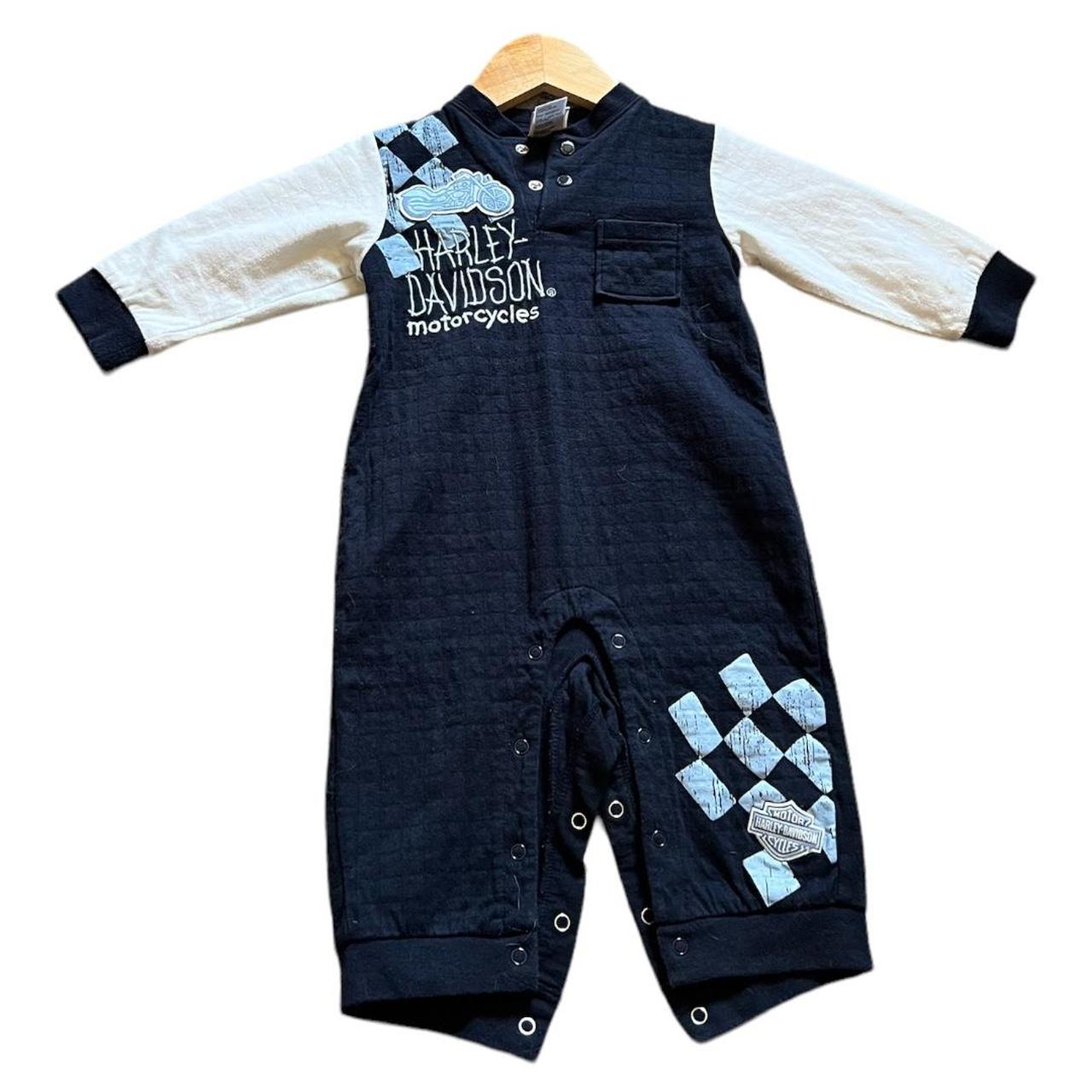 Harley Davidson vintage 18 months baby onesie