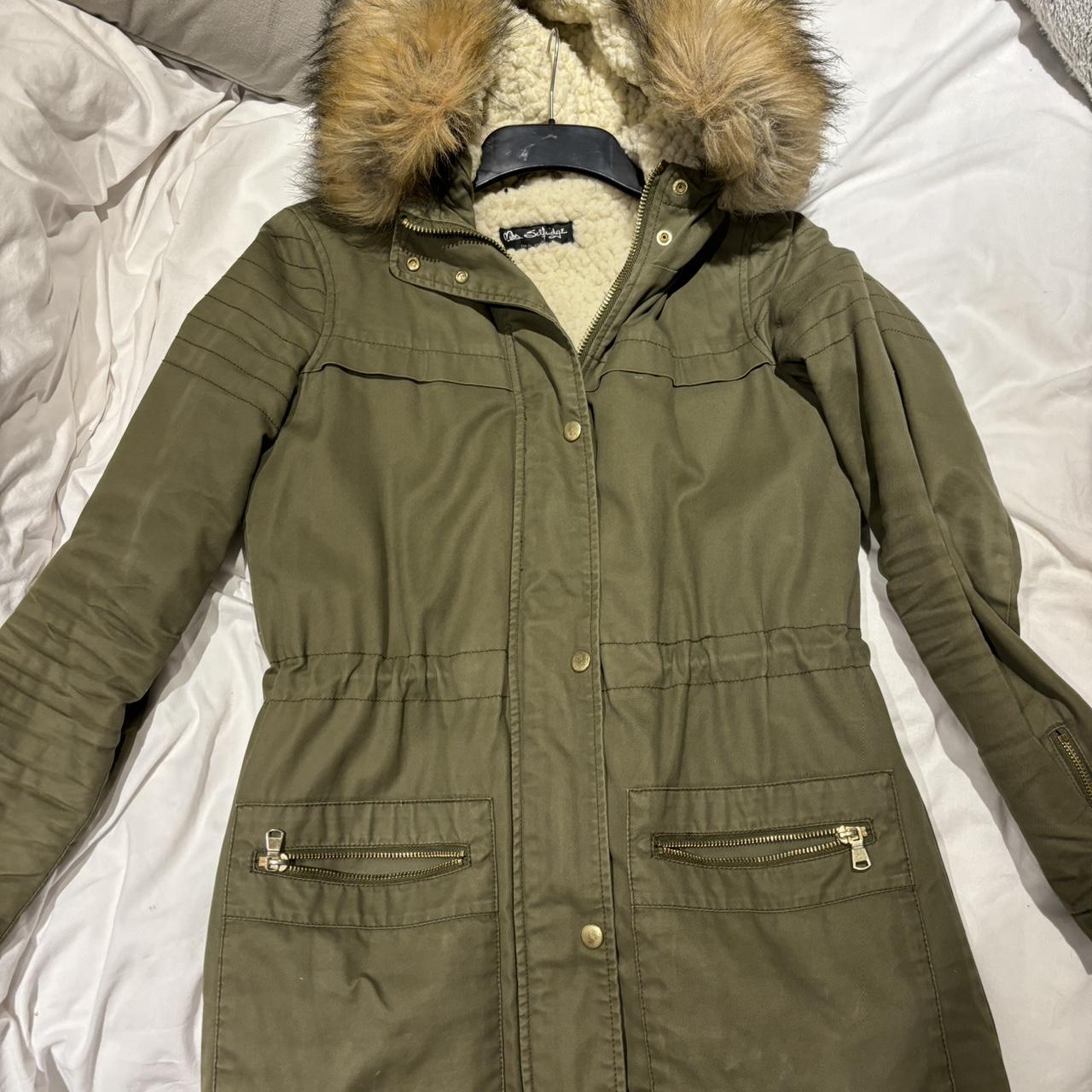 Miss selfridge khaki parka best sale