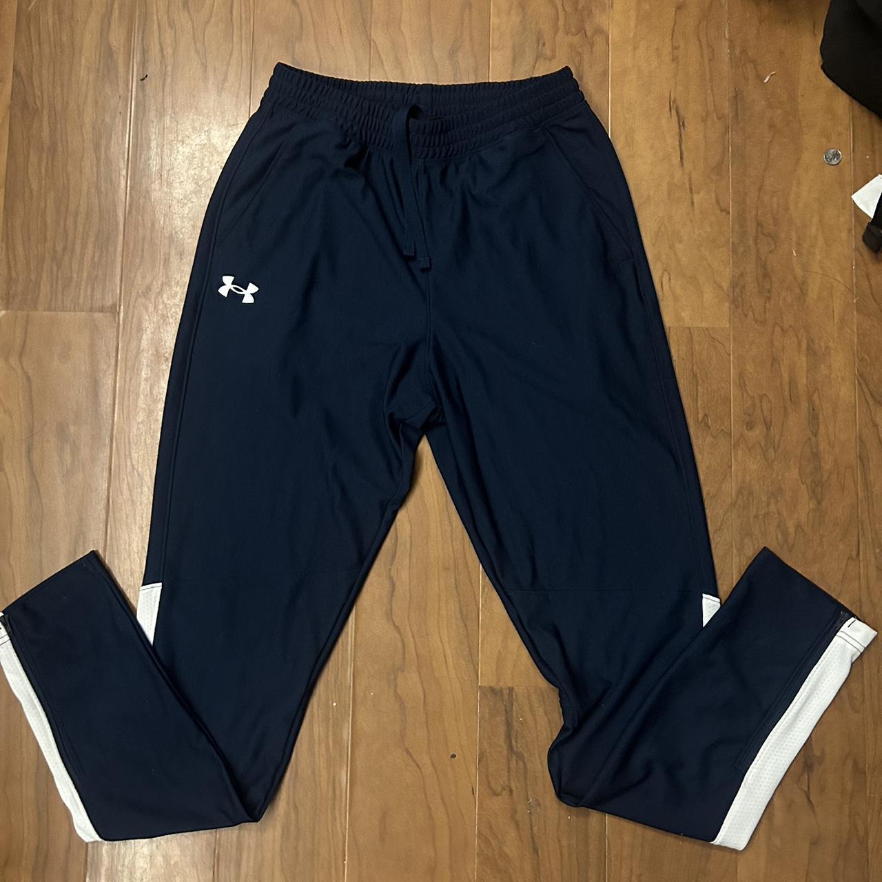 Navy blue under armour sweat pants Size Men’s small Depop