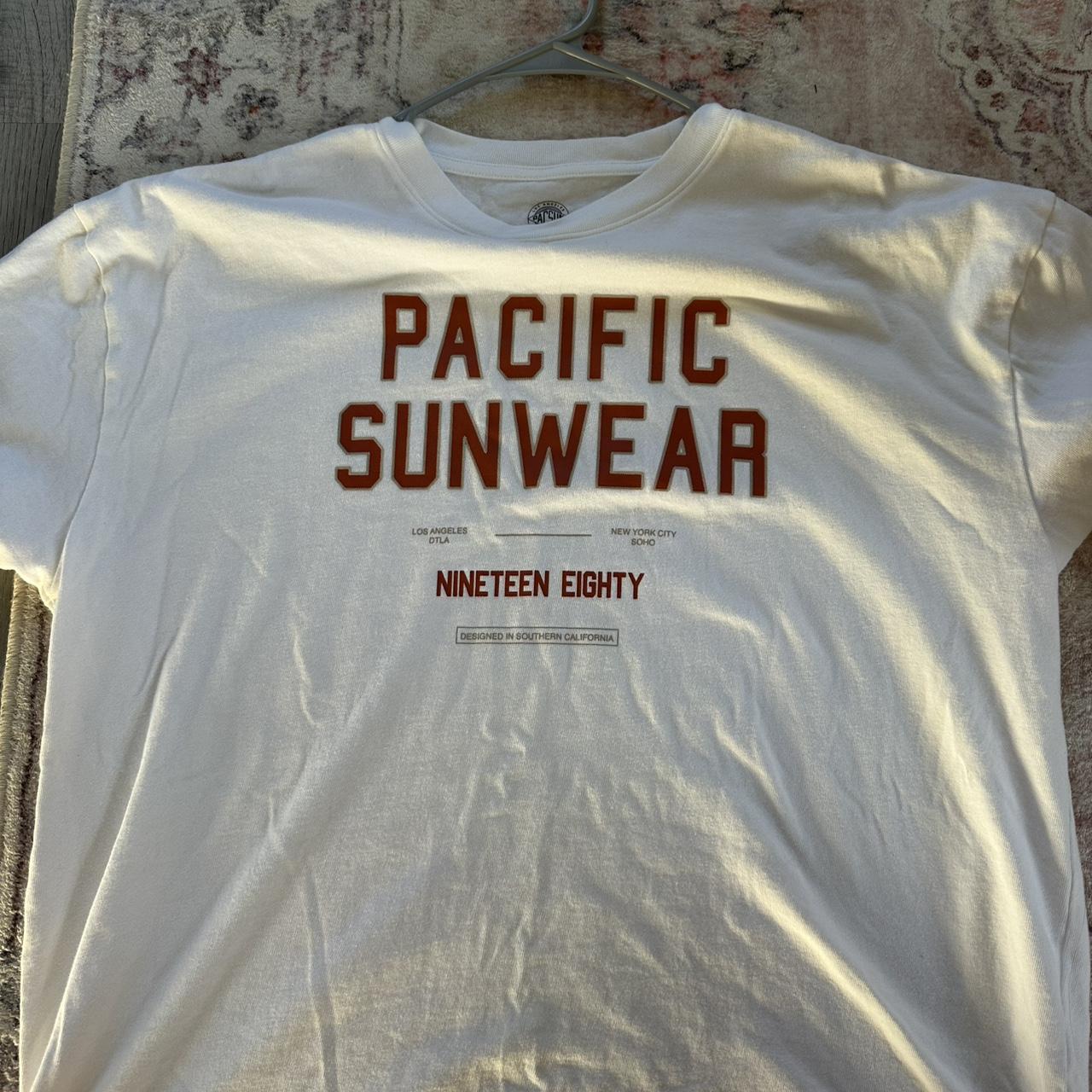 PacSun Women's T-shirt - White/Cream - M – White PacSun 1998 vintage cotton shirt