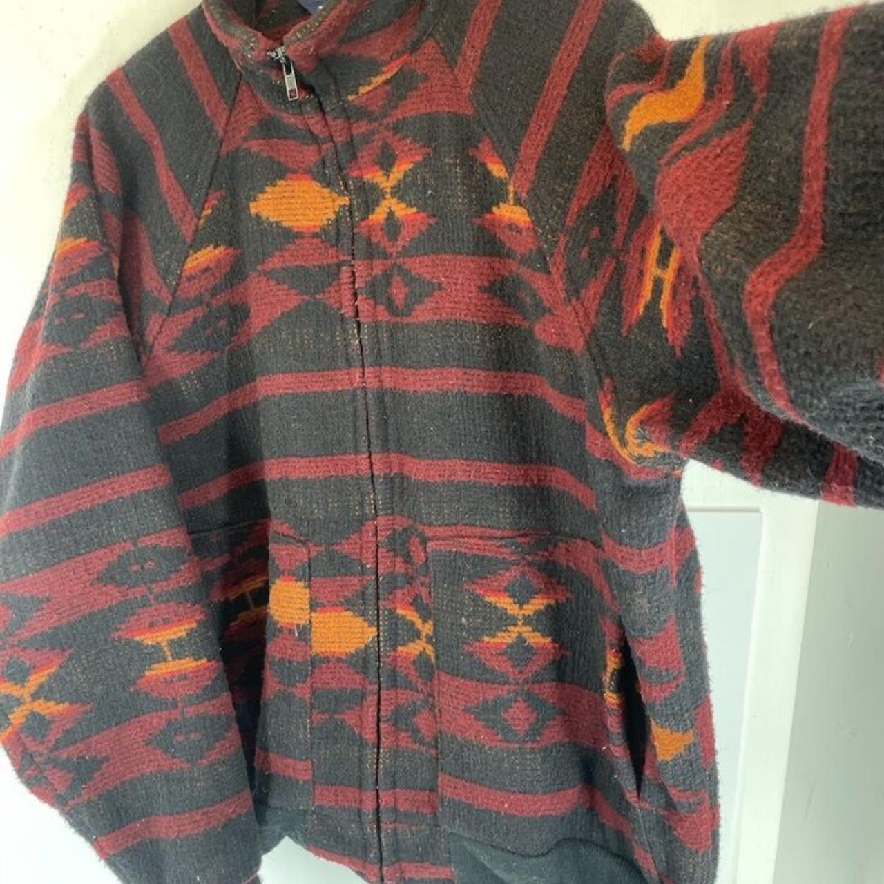 Vintage Woolrich Southwestern Aztec Wool Jacket Size... - Depop