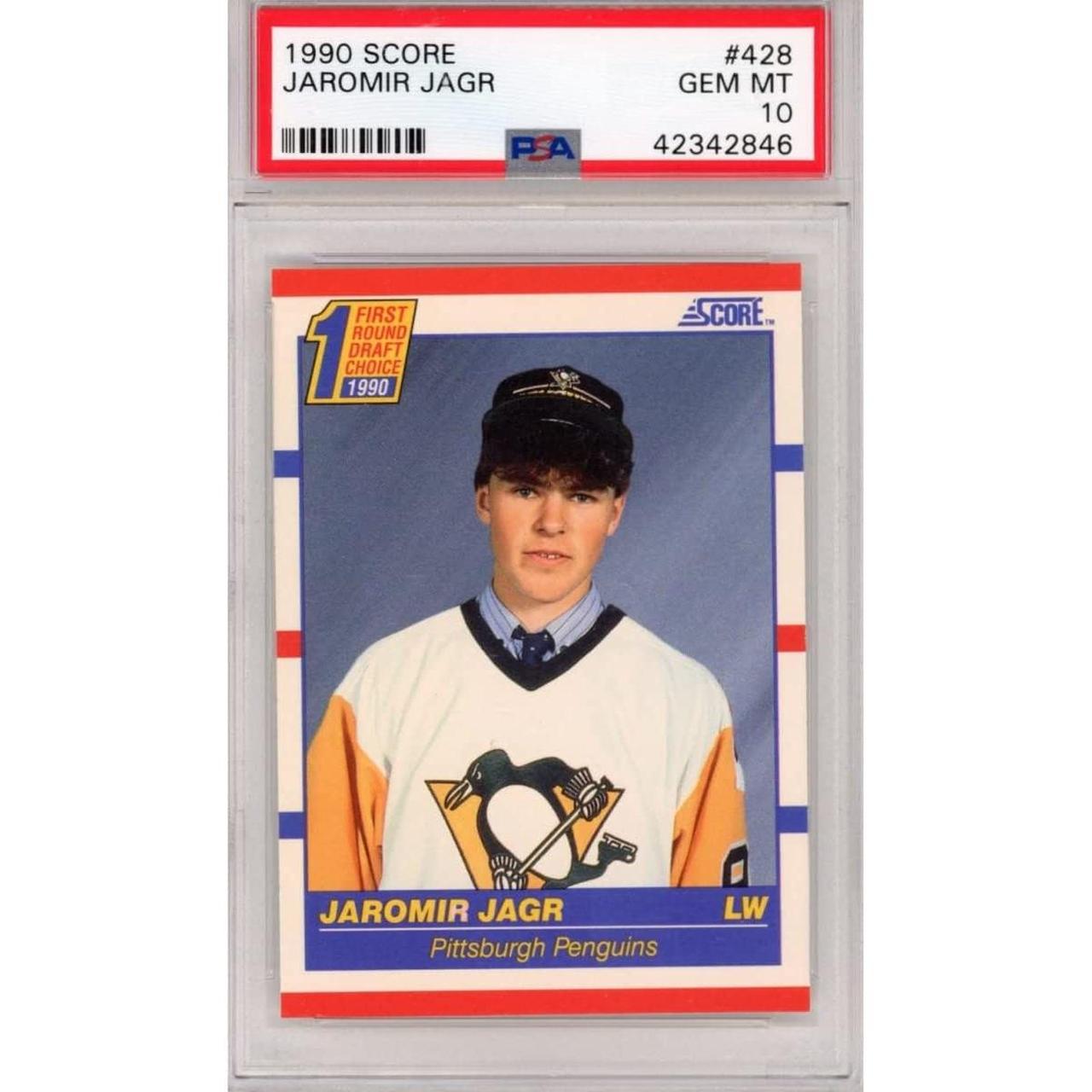 Graded 1990-91 Score Jaromir Jagr #428 Rookie RC... - Depop