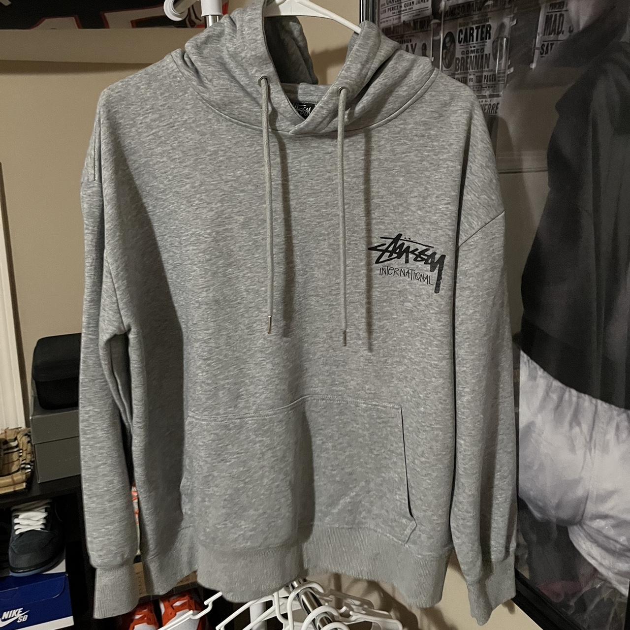 Stussy International Grey Hoodie Depop