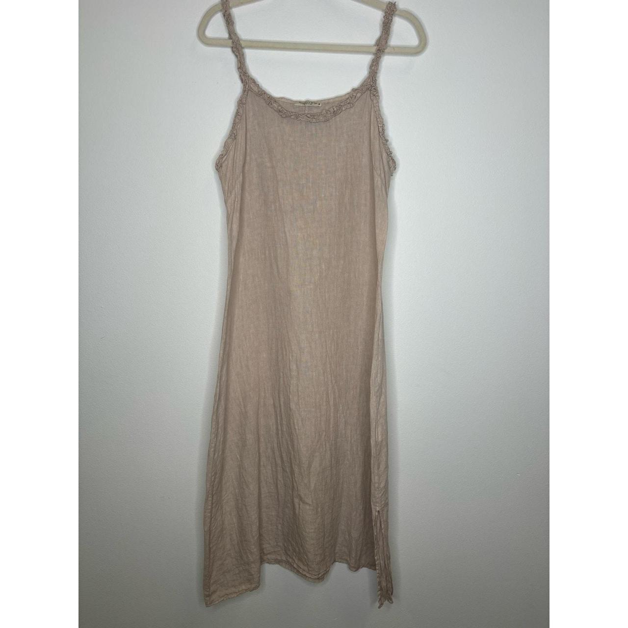 Francesca Bettini Italy Natural Linen Slip Depop