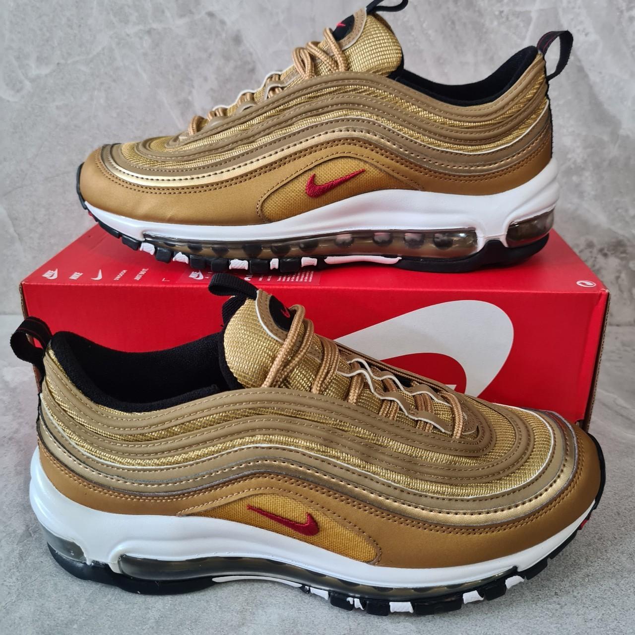 Nike air max 97 gold trainers. Mens and womens size