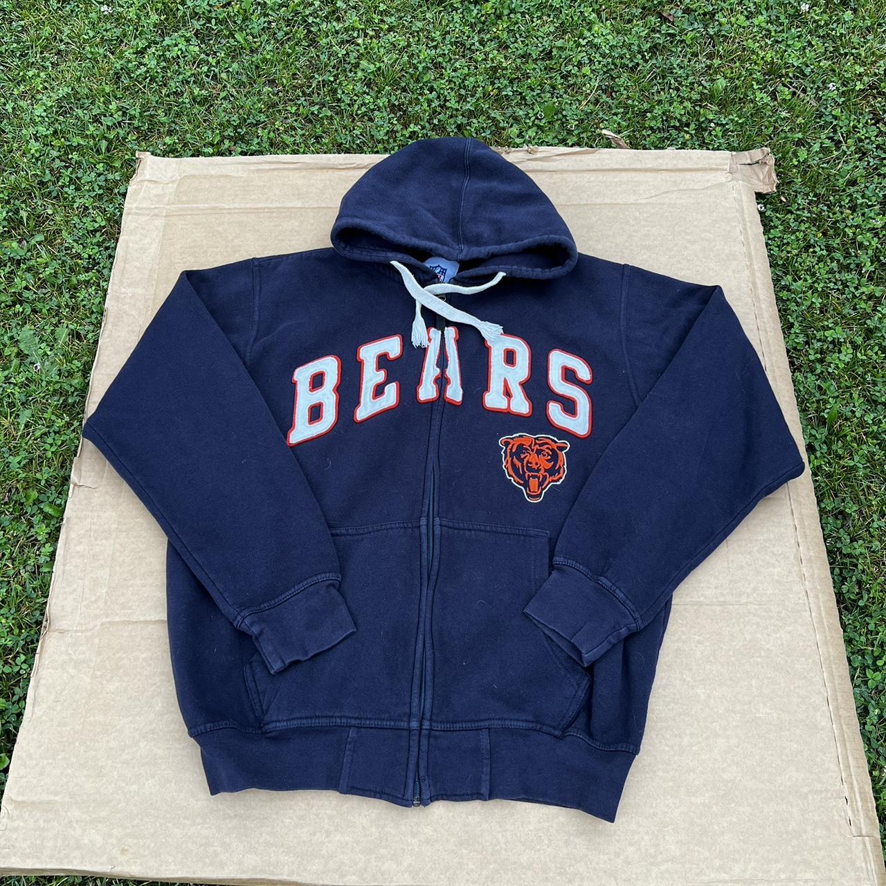 Vintage Chicago Bears Zip Up Hoodie, Amazing... - Depop