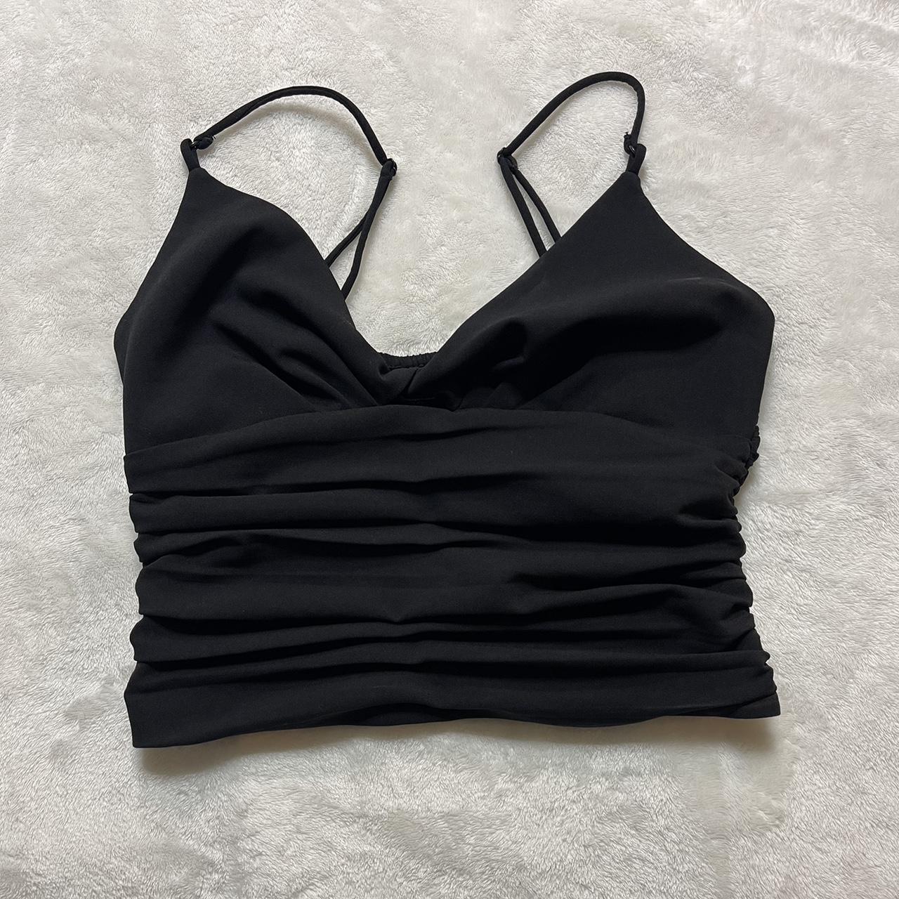 Zara Scrunched Crop Top Super Cute Depop