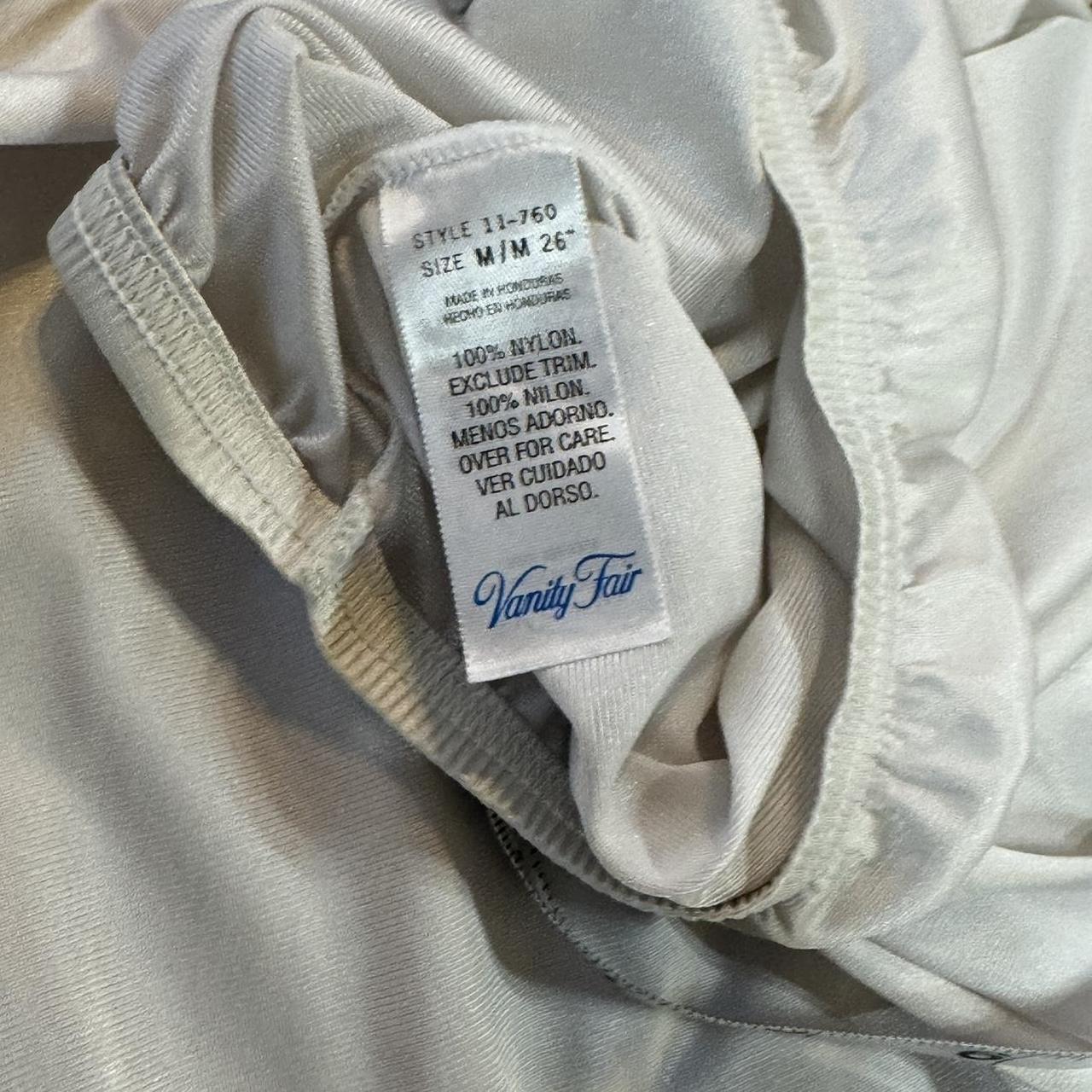 Vintage Women's Skirt - White - XS – White slip s… - image 6