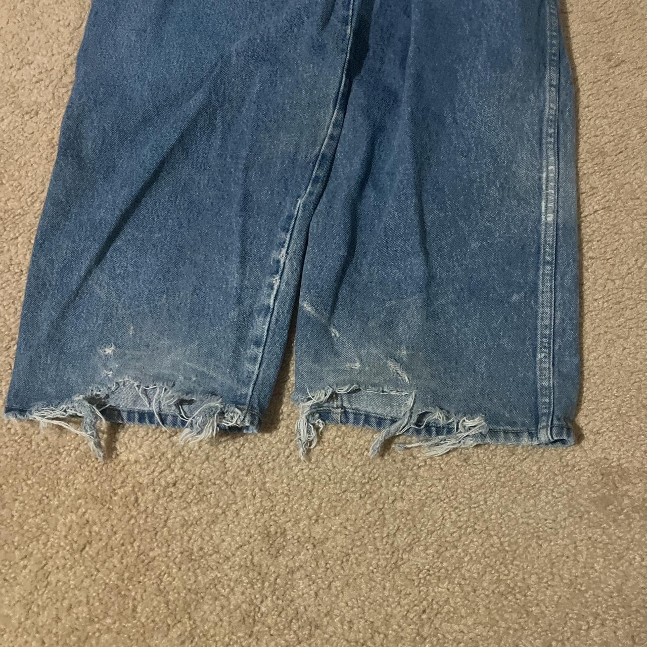 Cyber Y2K Grunge Baggy La Gate Jeans Skater LA... - Depop