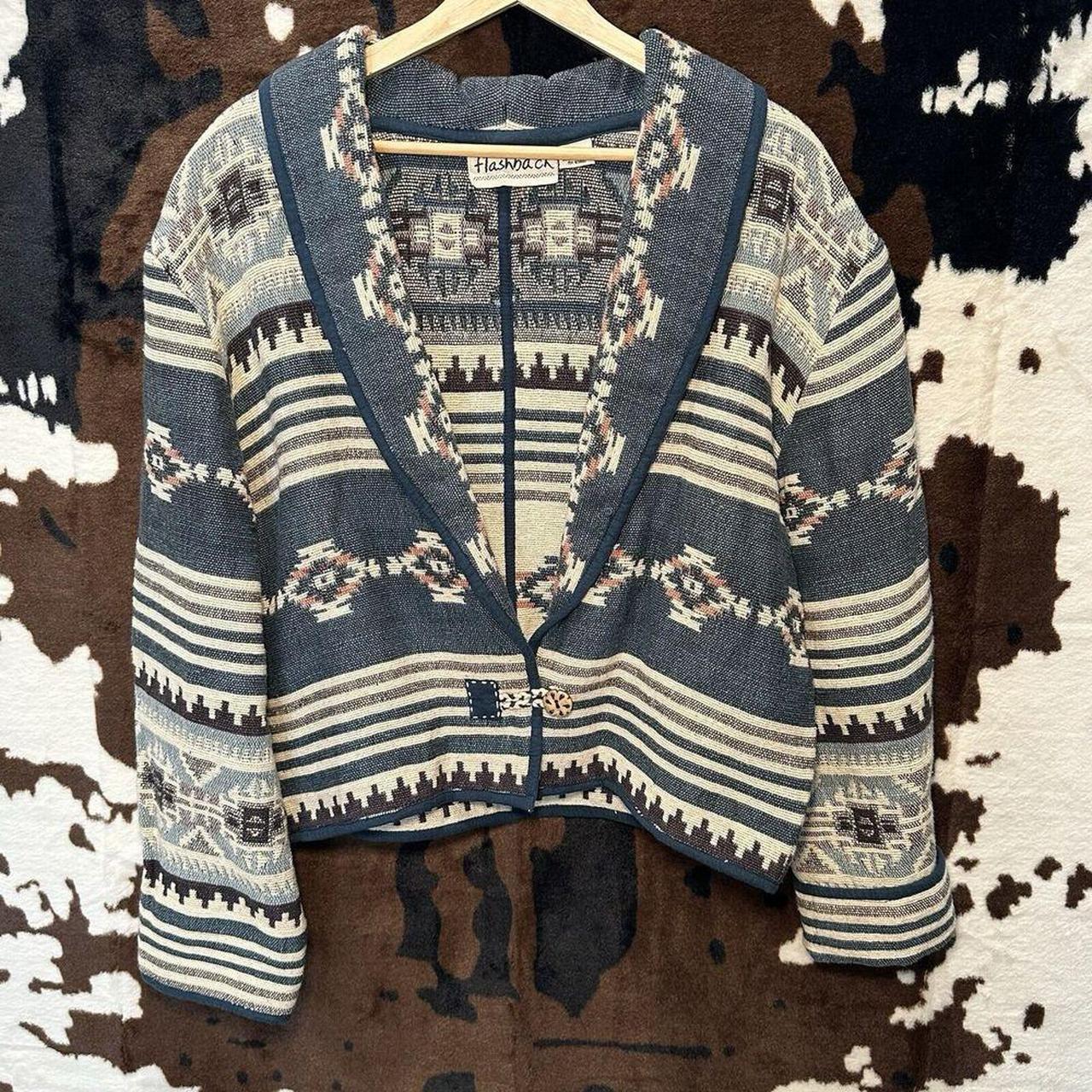 Vintage Women's Jacket - Multi/Blue - L – Flashba… - image 1