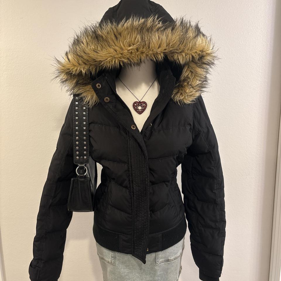 ジャケット・アウター archive type B-3 fur down jacket y2k 00s archive fur down jacket 黒 N2B似 Y2K