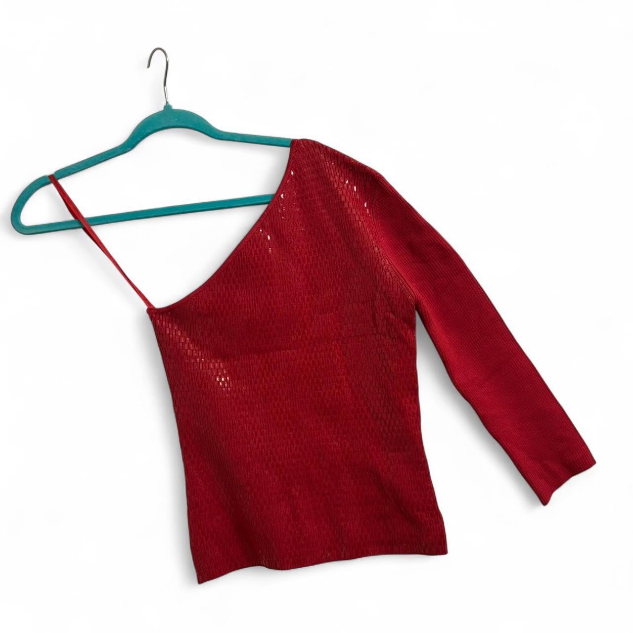 Cache Women's Top - Red - M – Y2K Caché red one s… - image 1