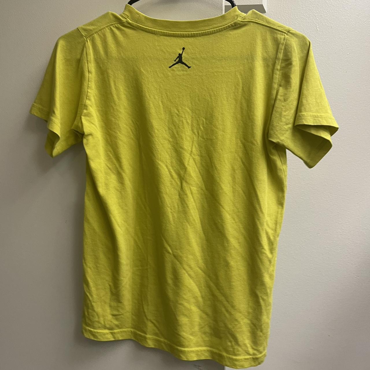 Jordan Women's Yellow Tshirt Depop