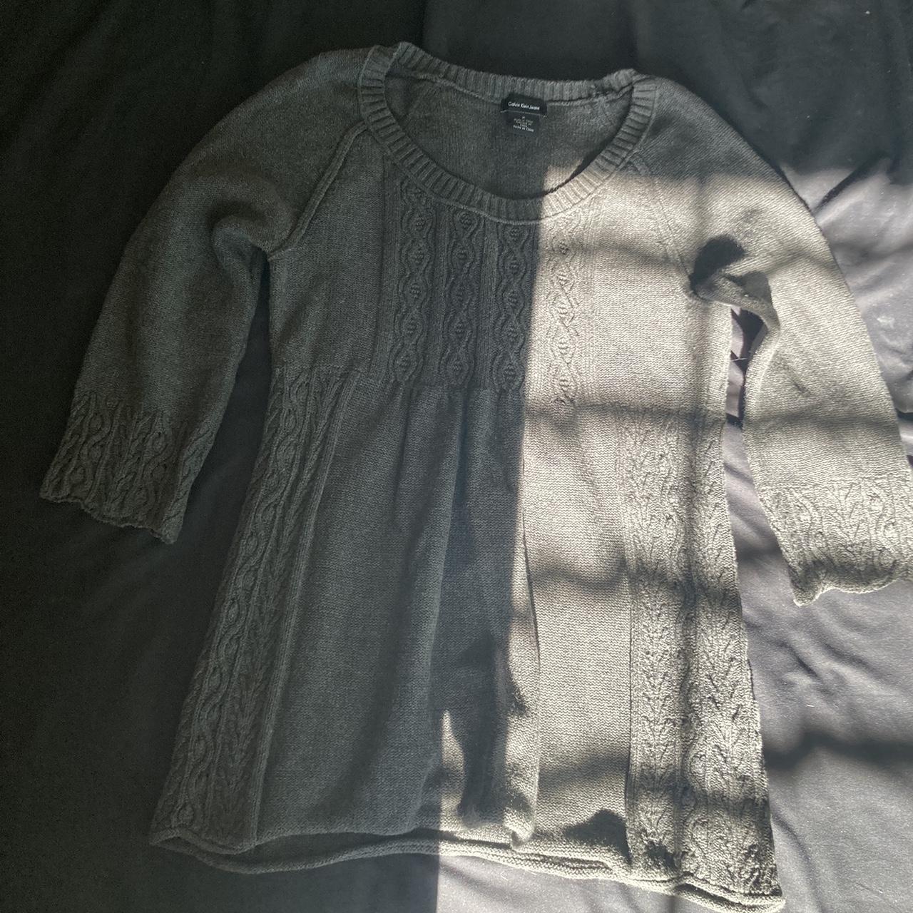 Calvin Klein Vintage 2000s store Gray Sweater