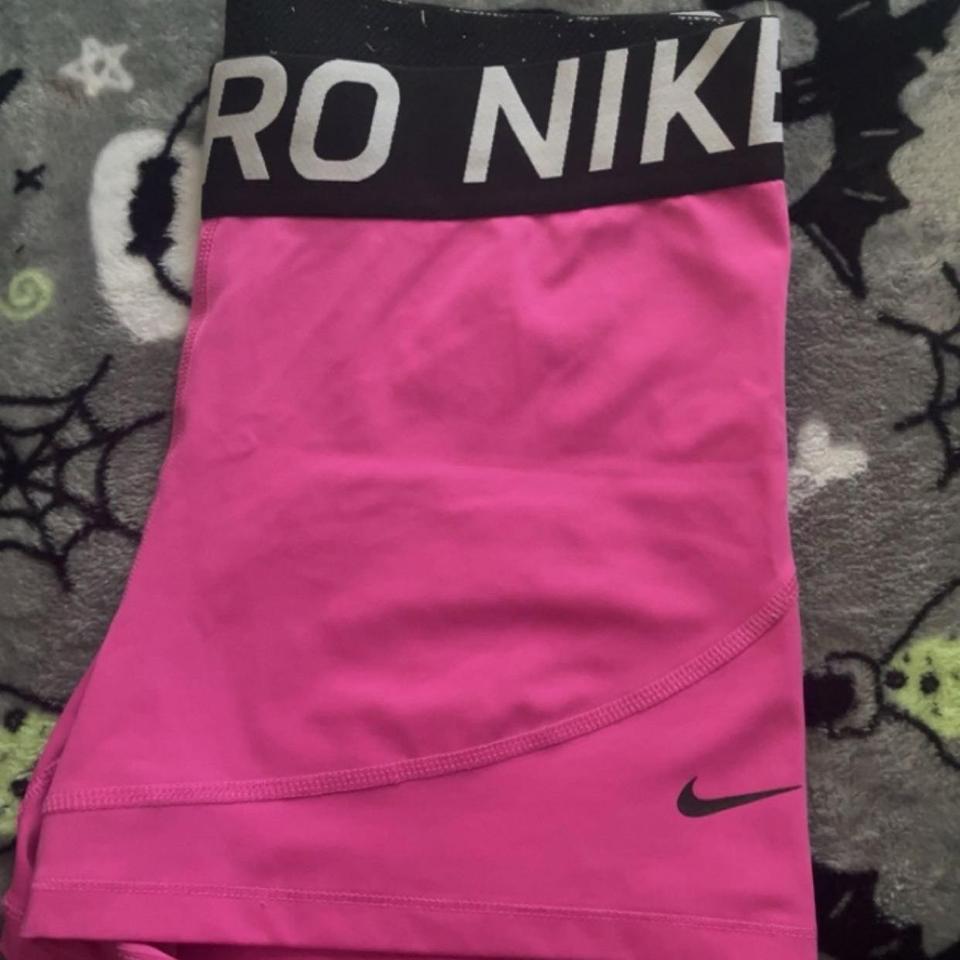 Pink Nike pro leggings Size small 8-10 #nike - Depop