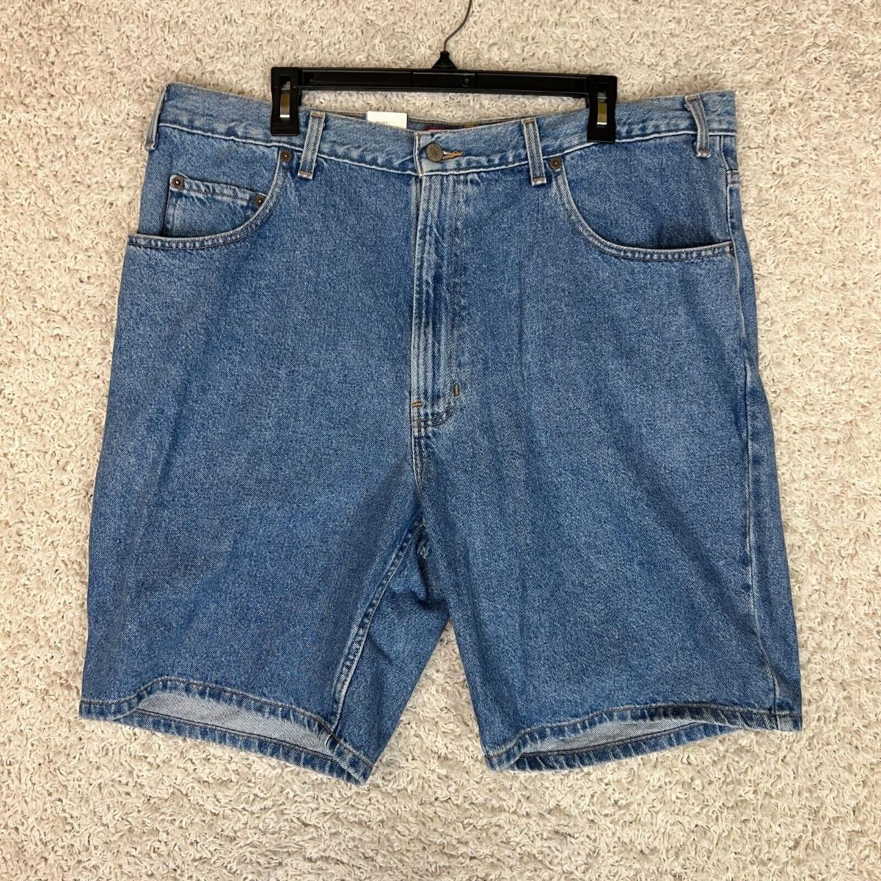 Vintage Old Navy Jean Shorts Mens 40 Blue Denim. Depop