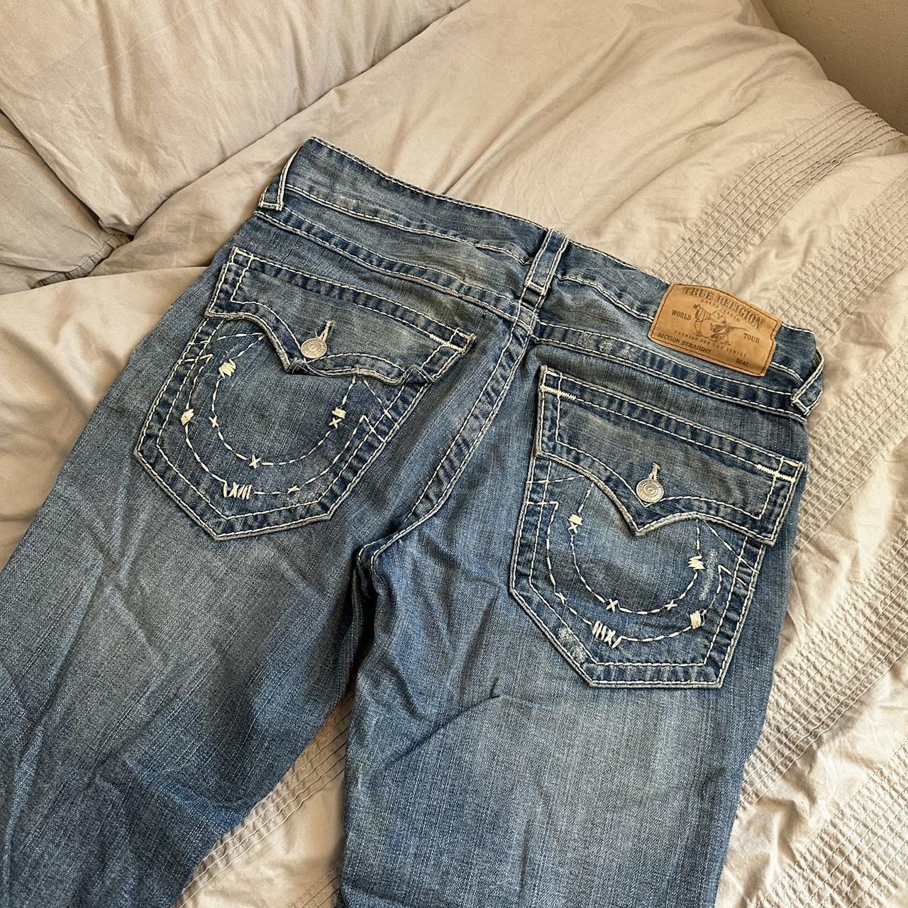 The Classic Contrast Stitch True Religion Denim with... - Depop