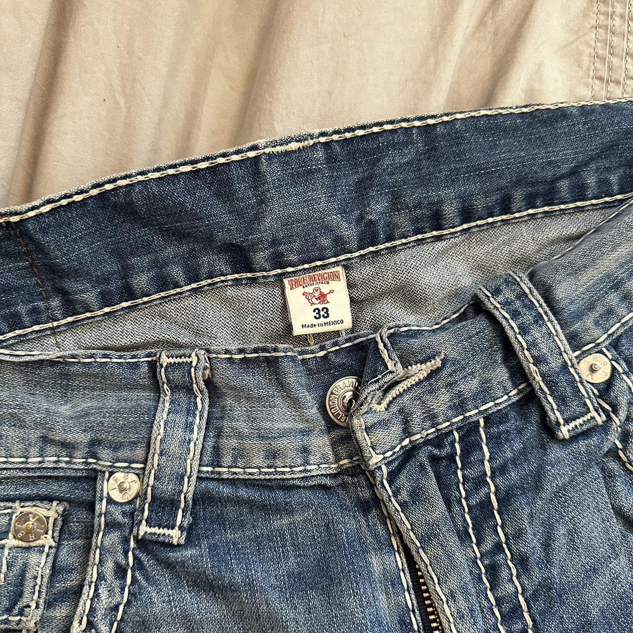 The Classic Contrast Stitch True Religion Denim with... - Depop