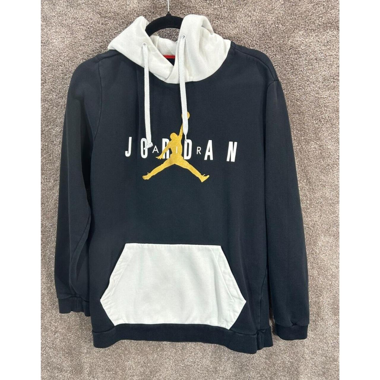 Black and gold jordan hoodie hotsell