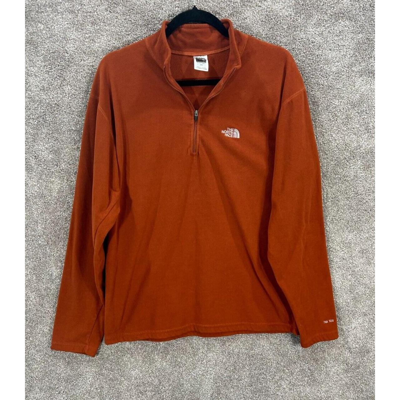 New The good North Face Mens orange sweater