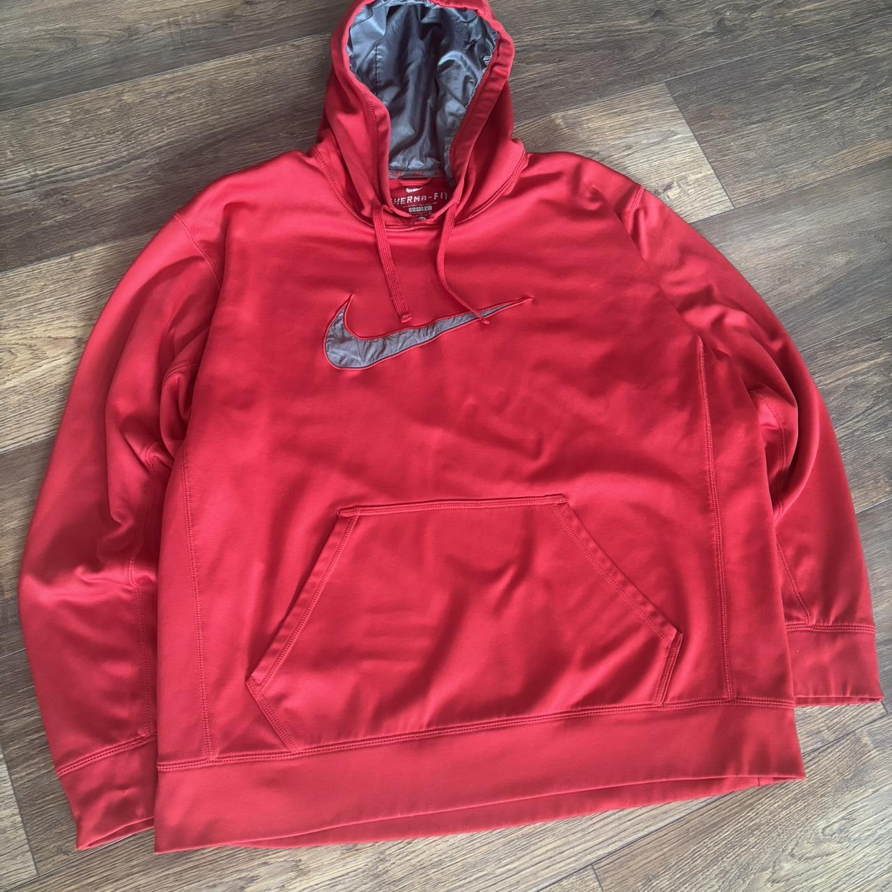 Nike Men's Hoodie - Red - XL – Y2k Vintage, Nike Lightweight Hoodie Size: XL …