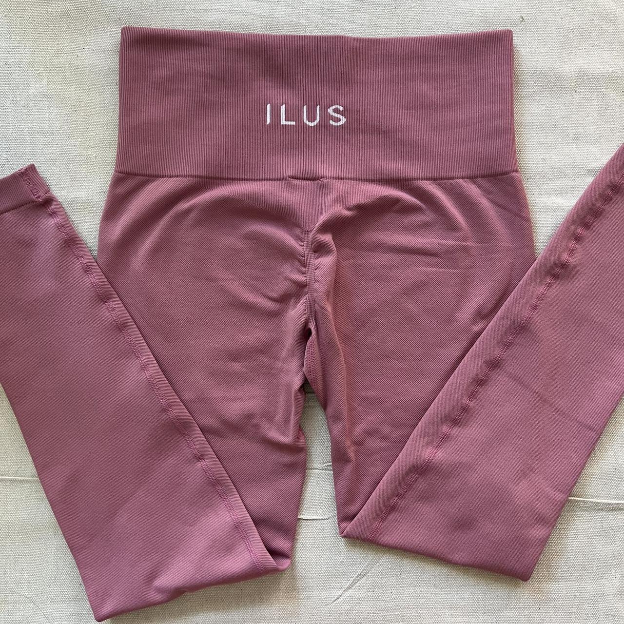 ILUS LABEL seamlux intensify leggings in pink - Depop
