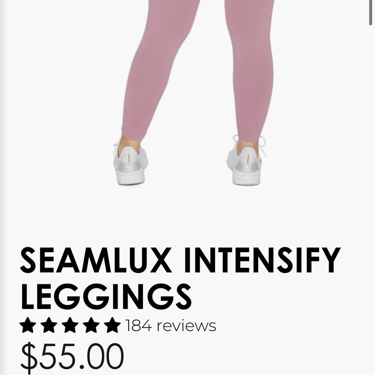 ILUS LABEL seamlux intensify leggings in pink - Depop
