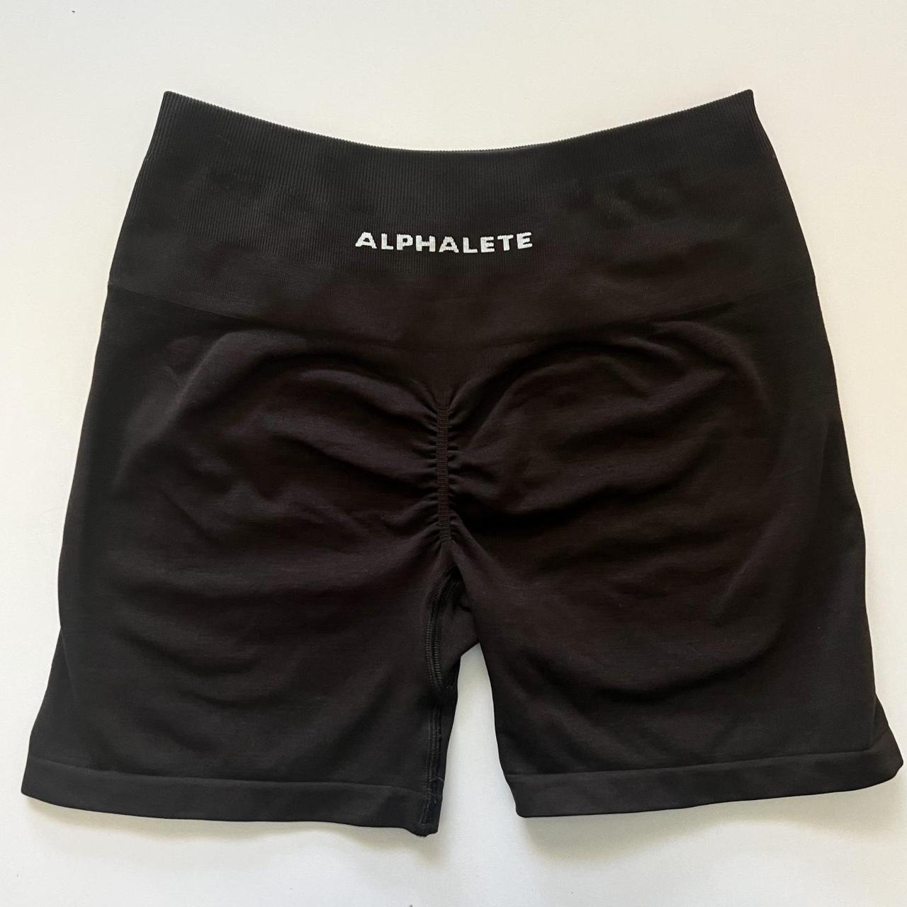 Original Alphalete amplify biker shorts Dark waters - Depop