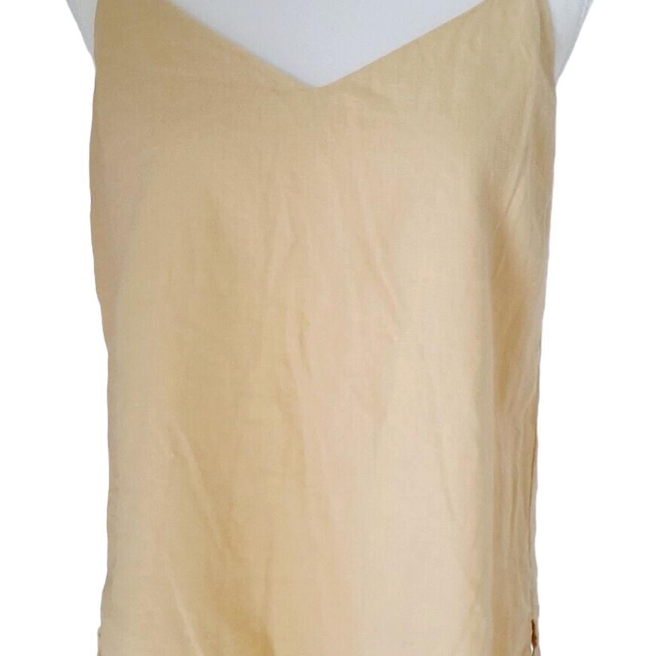 SPORTSGIRL Linen Style Top SIZE 8. Mustard Yellow... - Depop