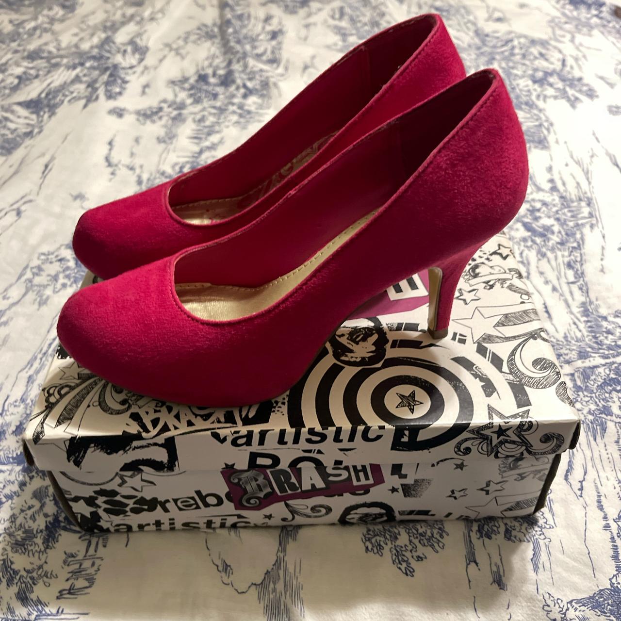 Payless Brash Brand Hot Pink suede pumps heels Depop