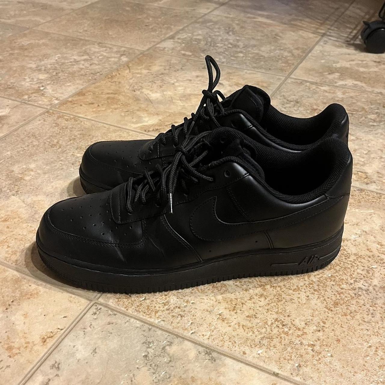 Black Air forces size 11.5 #nike #mens #skater... - Depop