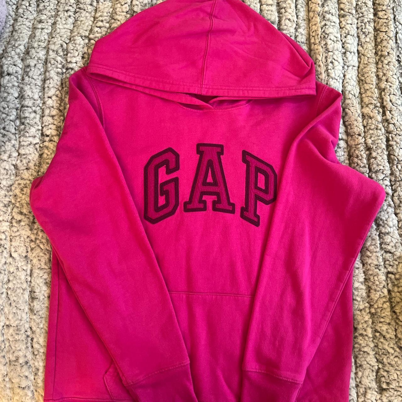 Small Pink Gap Hoodie - Depop