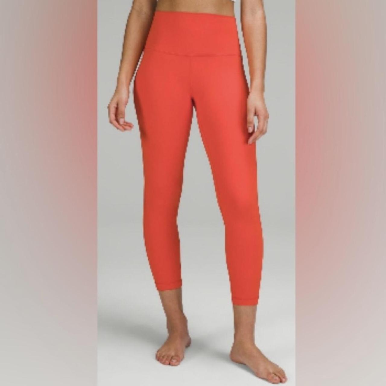 🍊Lululemon “Solar Orange” leggings. 🍊25 in.” 🍊Worn a - Depop