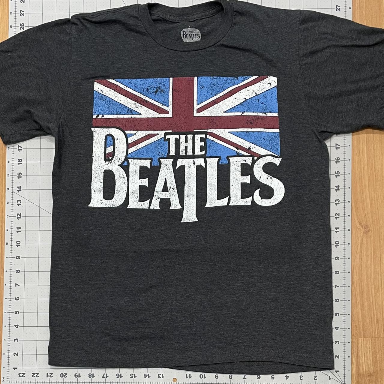 The Beatles Short Sleeve Mens Gray T-shirt USED... - Depop