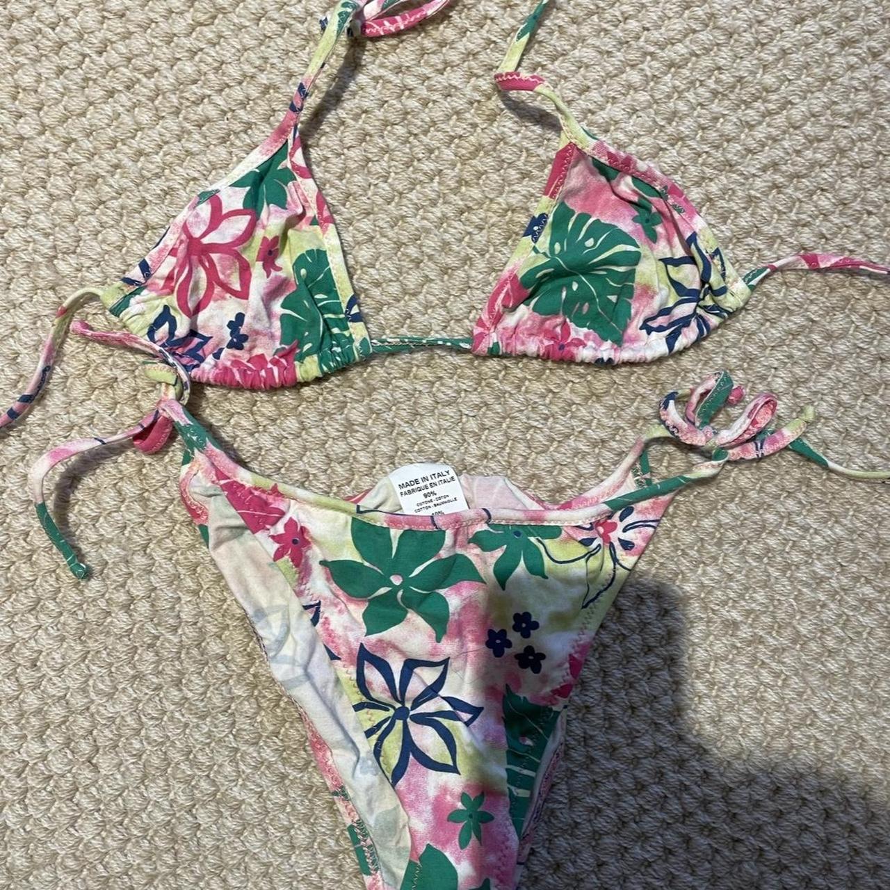 Vintage Italian bikini, never worn. Size... - Depop