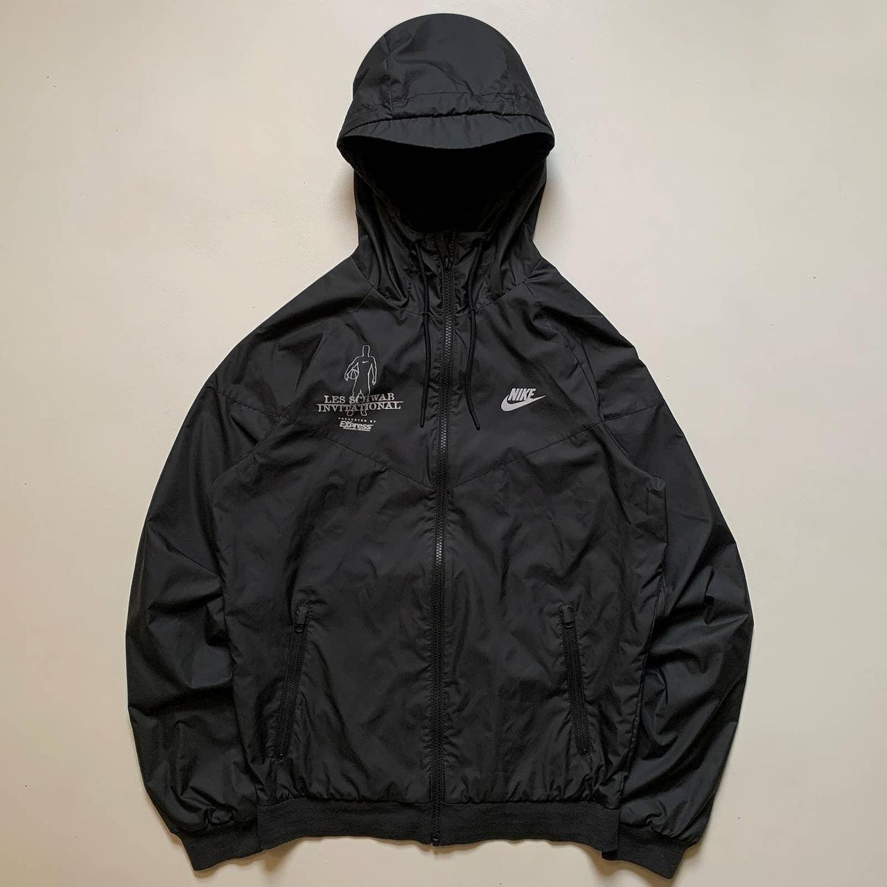 Nike Men's Sportswear Windrunner Black Hooded Jacket - Black