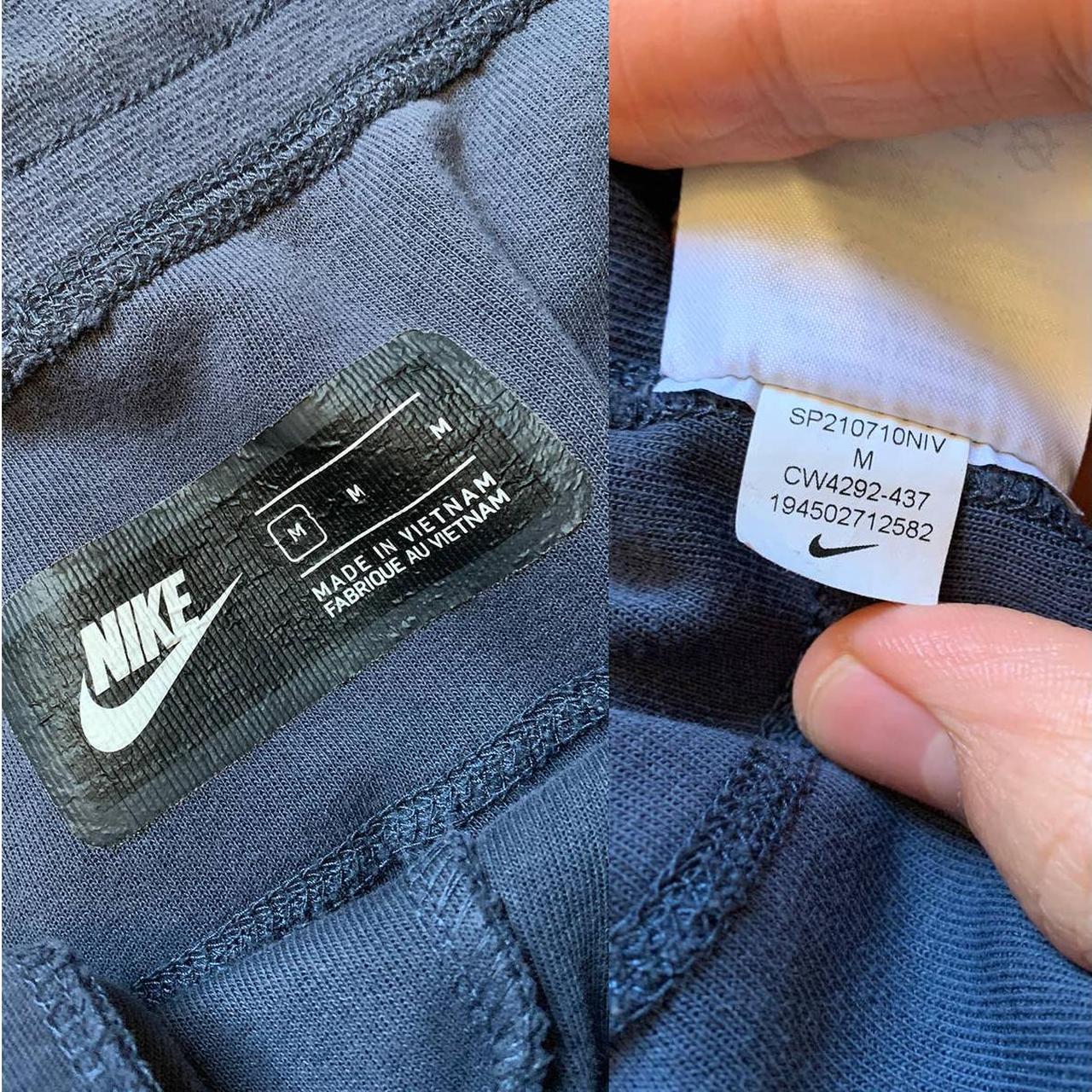 NIKE SPORTSWEAR NAVY TECH FLEECE JOGGERS 8/10... Depop