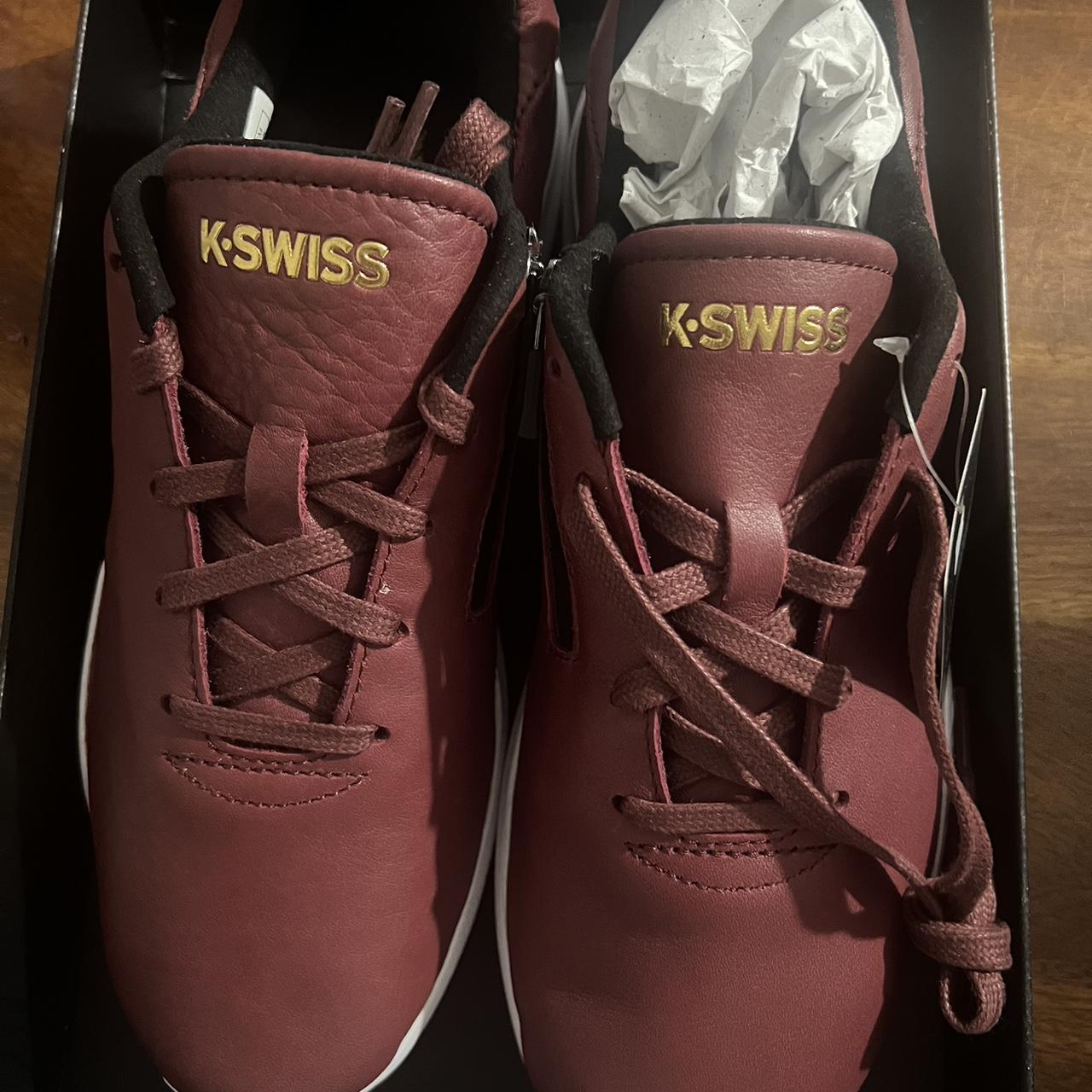 NIB K Swiss Icon Startup Passion Burgundy Womens. Depop