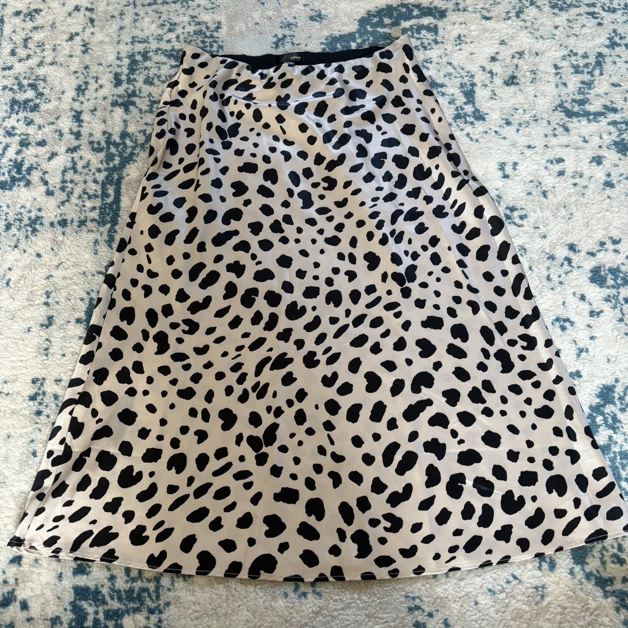 Aqua cheetah print midi skirt best sale