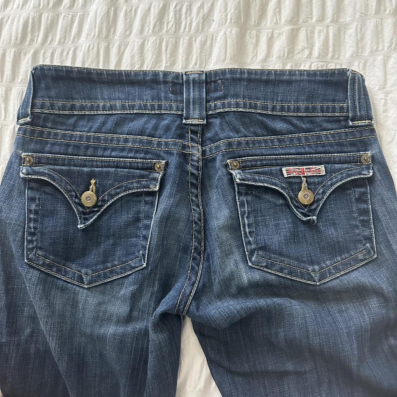 Low waisted Hudson jeans 💙 Double button - bootcut... - Depop