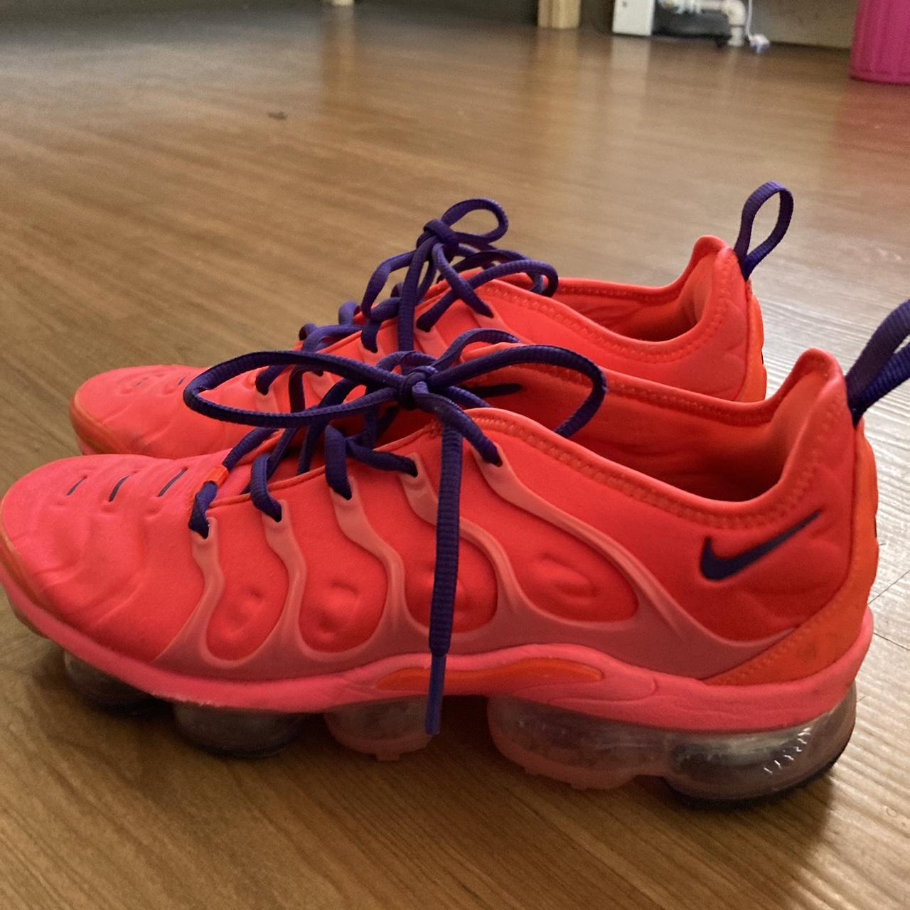 PINK & ORANGE VAPORMAX PLUS new without tags no... - Depop