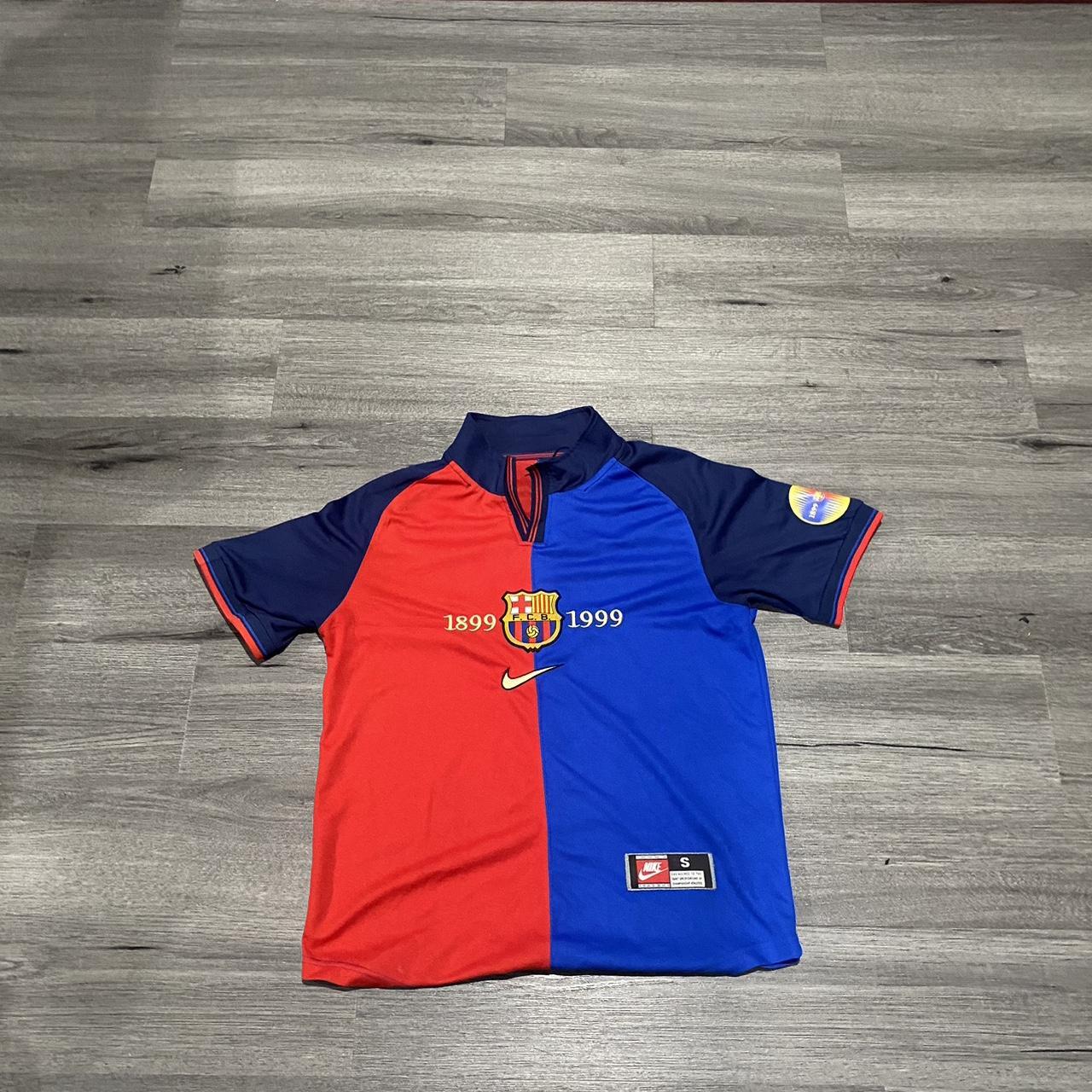 FC Barcelona Nike Football Home Shirt Centenary 1999-2000